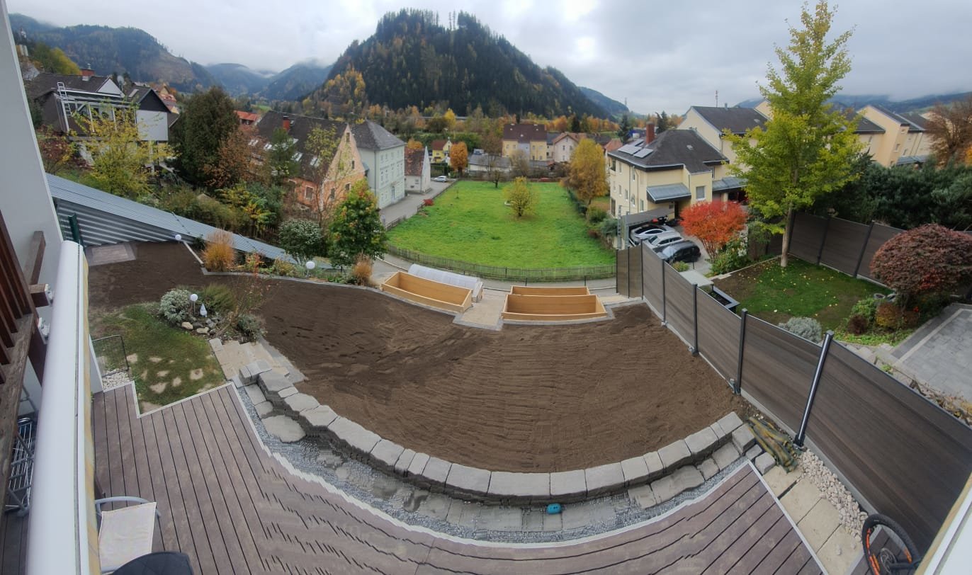 Terrassenbau von Markus Häuslhofer Erdbewegung u. Zaunbau